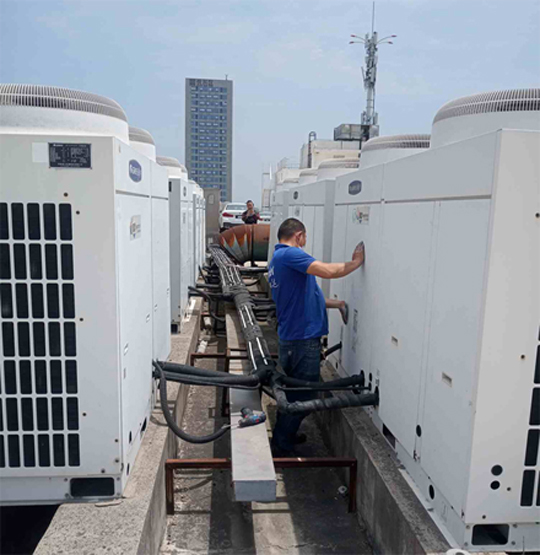 平房中央空调制热和不制冷系统维修方法